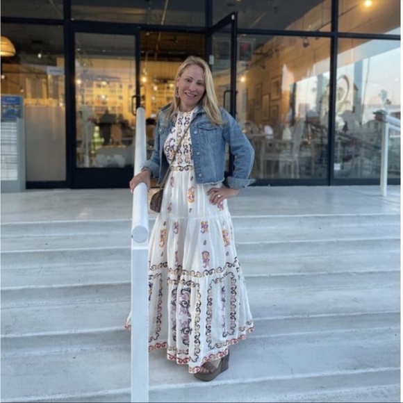 Anthropologie NWT Medallion Halter Maxi Dress
Size 8P. - Picture 6 of 16